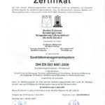 Zertifiziertes Qualitätsmanagement DIN ISO 9001/2008